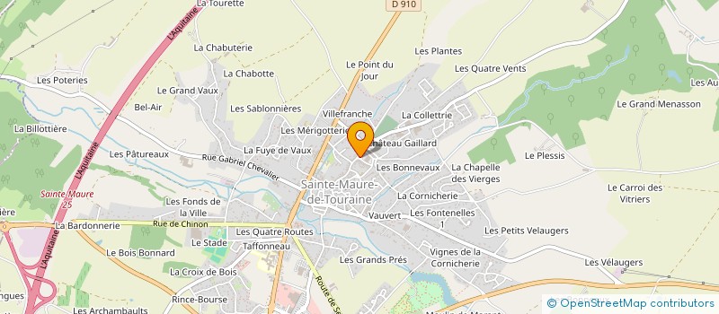 localisation de l'entreprise G.A.M  SAINTE-MAURE-DE-TOURAINE