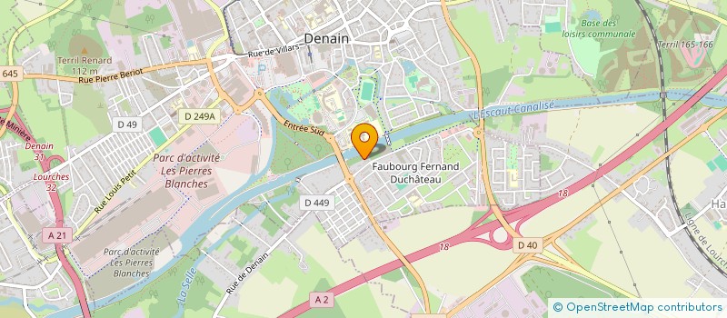 localisation de l'entreprise G.A.M.E.D.E  DENAIN