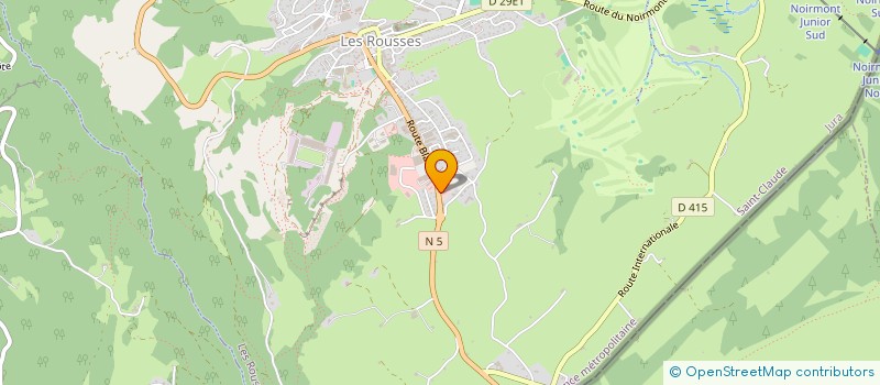 localisation de l'entreprise G.A.M.M.  LES ROUSSES