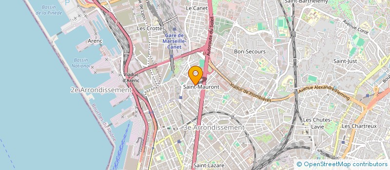 localisation de l'entreprise G.A.P. à MARSEILLE