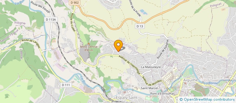 localisation de l'entreprise G.A.P.  ESPALY-SAINT-MARCEL