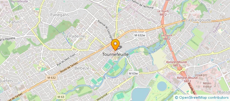 localisation de l'entreprise G.A.P. à TOURNEFEUILLE