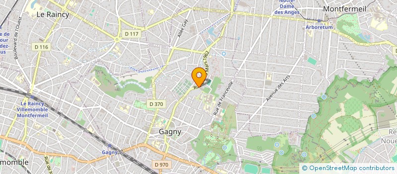 localisation de l'entreprise G.A.P  GAGNY