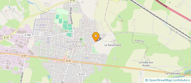 localisation de l'entreprise G.A.P.P.  BONCHAMP-LES-LAVAL