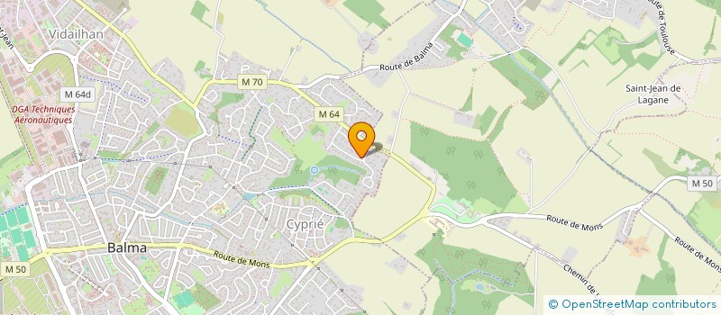 localisation de l'entreprise G.A PATRIMOINE  BALMA
