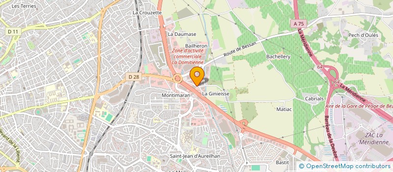 localisation de l'entreprise G-A PROMOTION  BEZIERS