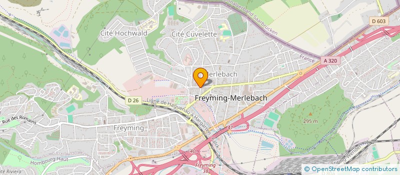 localisation de l'entreprise G.A.S.E.  FREYMING-MERLEBACH