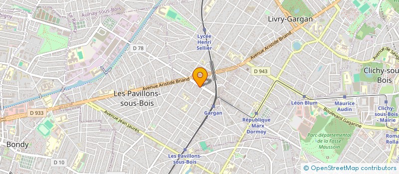 localisation de l'entreprise G.A.S MULTISERVICE à LES PAVILLONS-SOUS-BOIS