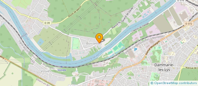 localisation de l'entreprise G.A.V.S.  BOISSETTES