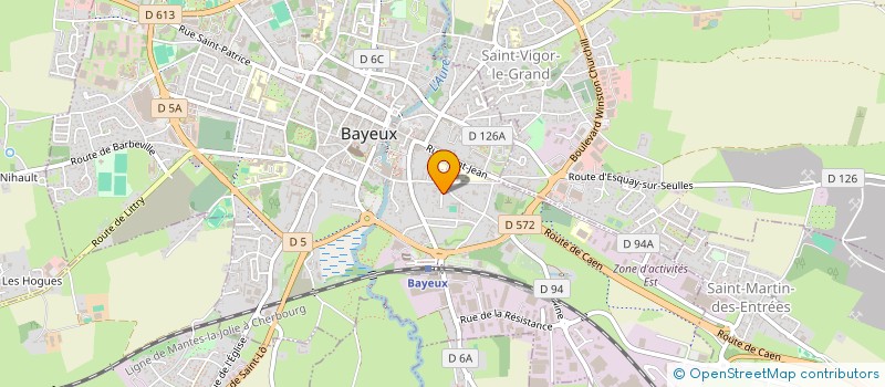 localisation de l'entreprise G AND G  BAYEUX