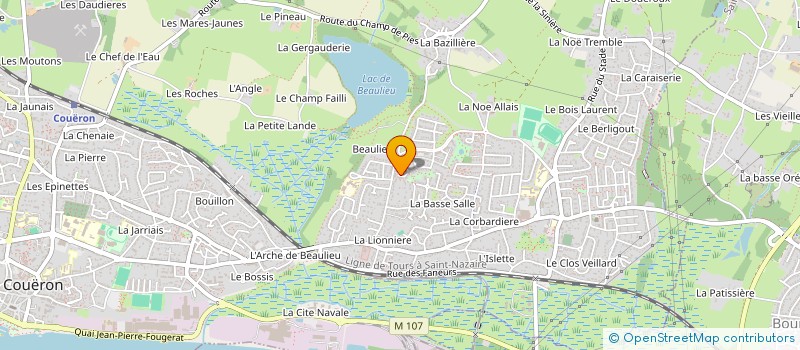 localisation de l'entreprise G AND G IMMOBILIER à COUERON