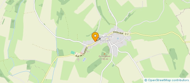 localisation de l'entreprise G.ANTOINE  CHAUMONT-PORCIEN