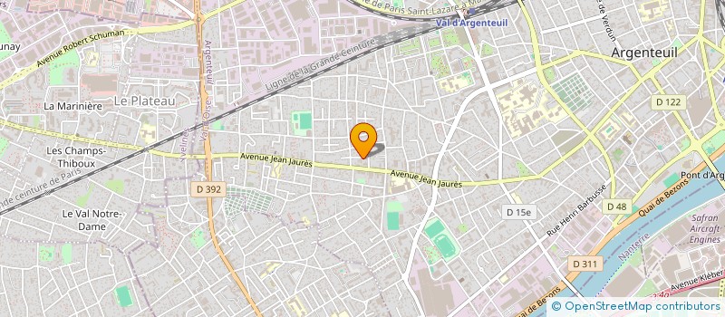 localisation de l'entreprise G.ART DECO à ARGENTEUIL