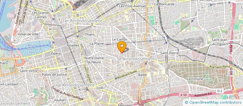 localisation de l'entreprise G.& ASSOCIES  MARSEILLE