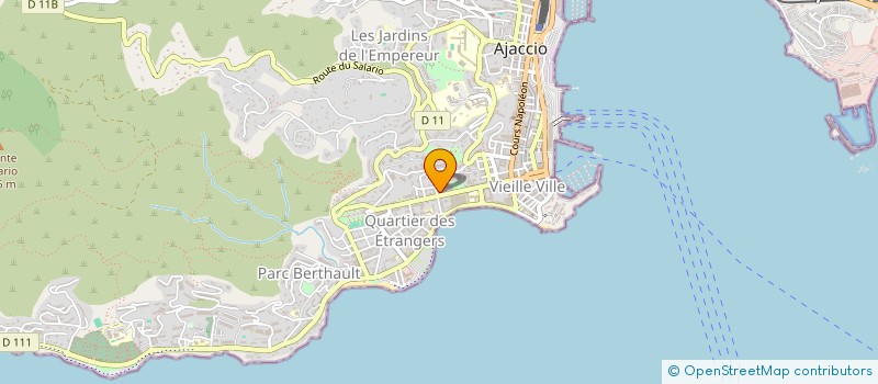 localisation de l'entreprise G & B à AJACCIO