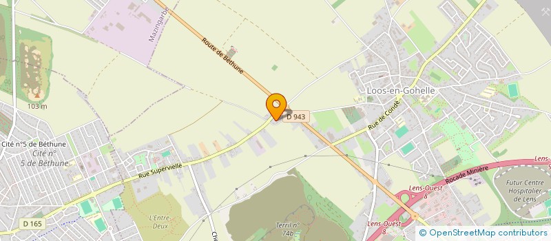 localisation de l'entreprise G.B  LOOS-EN-GOHELLE