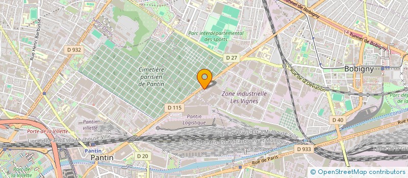 localisation de l'entreprise G.B  BOBIGNY