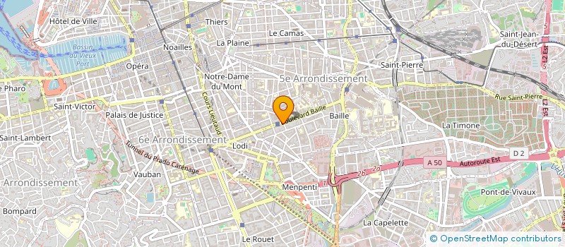localisation de l'entreprise G.B. à MARSEILLE