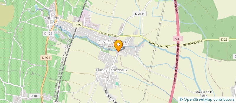localisation de l'entreprise G B AUTOMATION à VOUGEOT