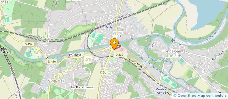 localisation de l'entreprise G.B.B à ESBLY