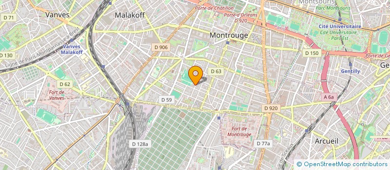 localisation de l'entreprise G&B BAT  MONTROUGE
