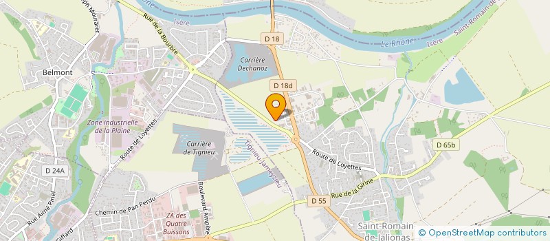 localisation de l'entreprise G.B.C  SAINT-ROMAIN-DE-JALIONAS