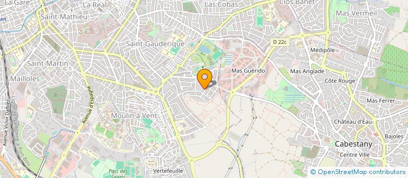 localisation de l'entreprise G.B.C.F  POLLESTRES