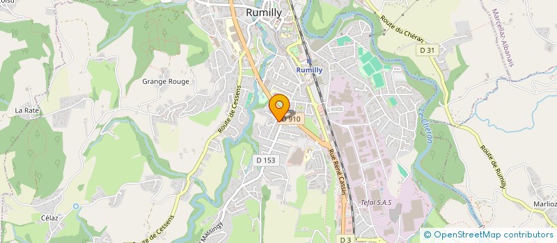 localisation de l'entreprise G&B CONSTRUCTION  RUMILLY