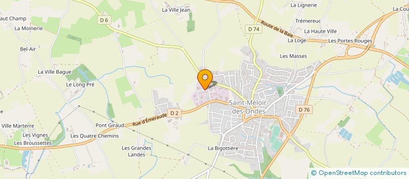 localisation de l'entreprise G & B CRYOGENIE à SAINT-MELOIR-DES-ONDES