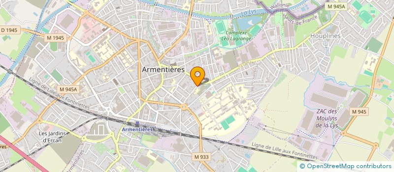localisation de l'entreprise G B D SERVICES à ARMENTIERES