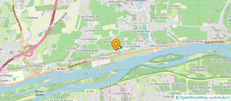 localisation de l'entreprise G.B.E. à ROCHECORBON