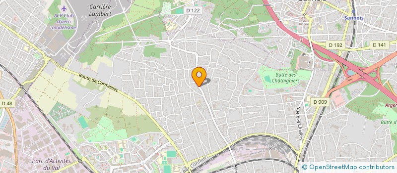 localisation de l'entreprise G.B.F. à ARGENTEUIL