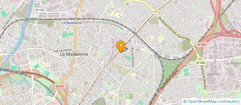 localisation de l'entreprise G B F ENTREPRISES à LILLE