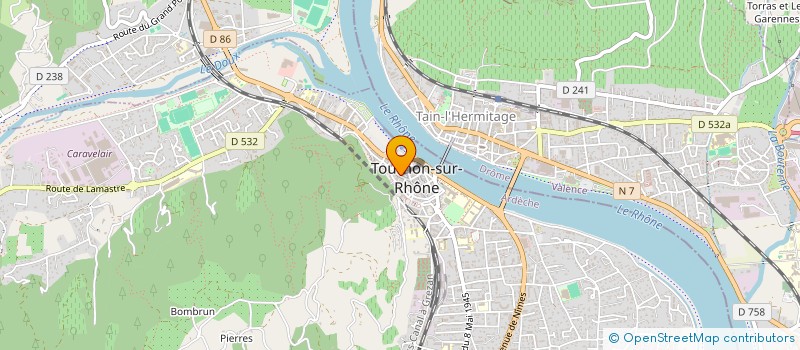 localisation de l'entreprise G.B. FORMATION CONSEIL à TOURNON-SUR-RHONE