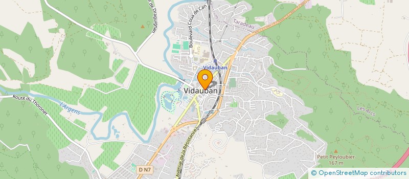 localisation de l'entreprise G.B.G à VIDAUBAN