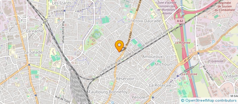 localisation de l'entreprise G.B.I à TOULOUSE