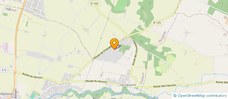 localisation de l'entreprise G.B.I à CHABEUIL