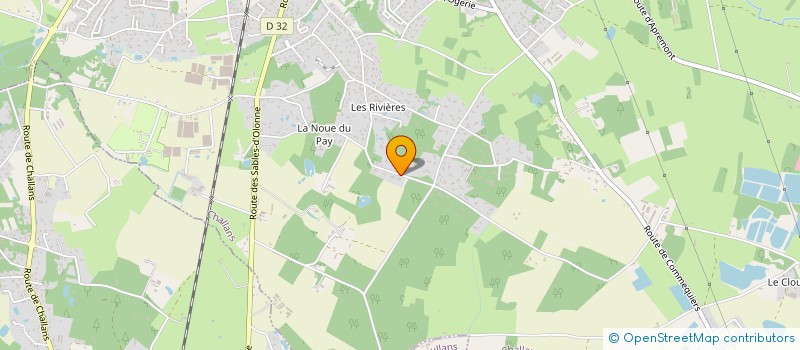 localisation de l'entreprise G.B.I. à CHALLANS