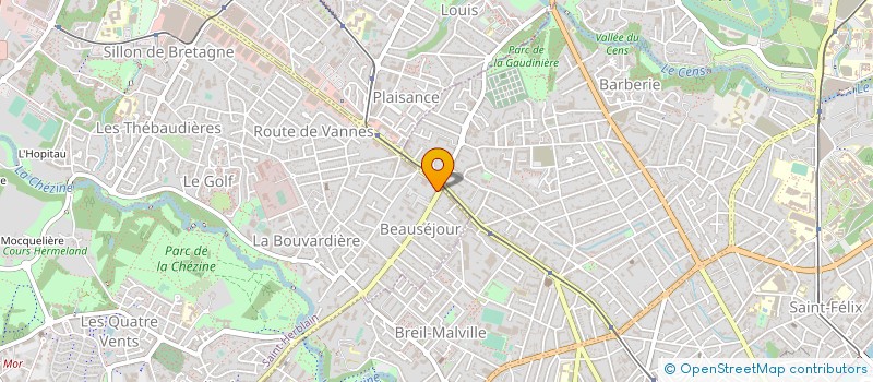 localisation de l'entreprise G.B.I.GROUPE BEAUSEJOUR IMMOBILIER à SAINT-HERBLAIN