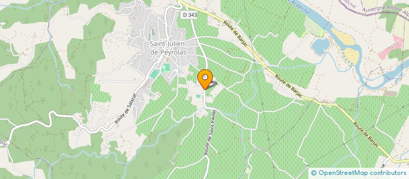 localisation de l'entreprise G&B IMMO  SAINT-JULIEN-DE-PEYROLAS