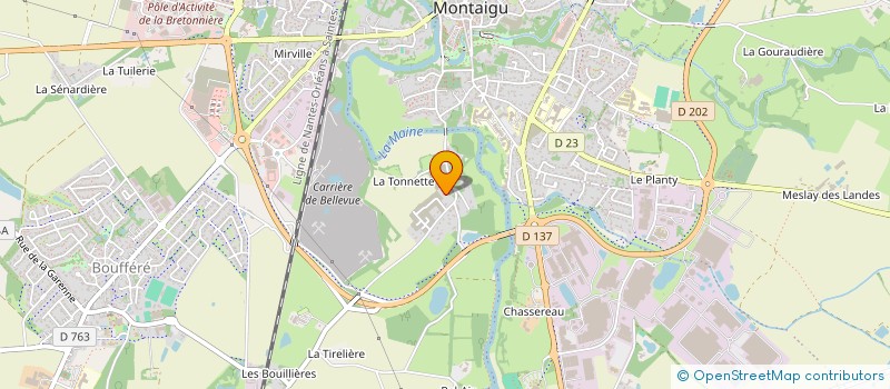 localisation de l'entreprise G.B. INVEST à MONTAIGU-VENDEE