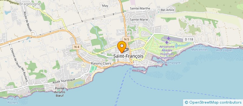 localisation de l'entreprise G.B.L  SAINT-FRANCOIS