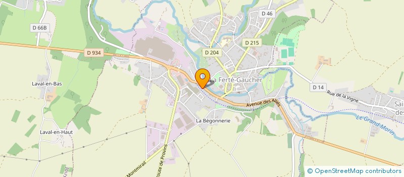localisation de l'entreprise G B L F PRO à LA FERTE-GAUCHER