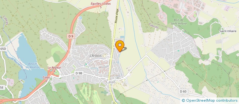 localisation de l'entreprise G.B.M.  CABRIES