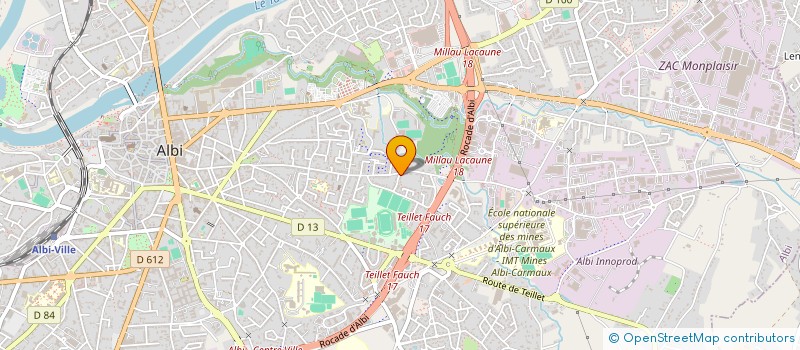 localisation de l'entreprise G.B.M CONSTRUCTIONS à ALBI