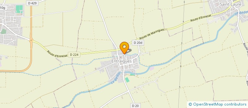 localisation de l'entreprise G&B.MOLIETS  ENTRAIGUES