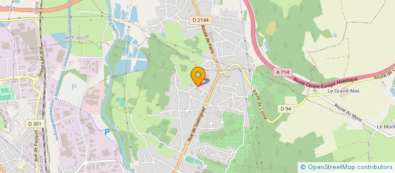 localisation de l'entreprise G.B.MONTLUCON  DESERTINES