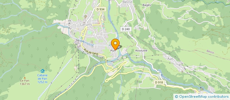 localisation de l'entreprise G.B.O.  LARUNS