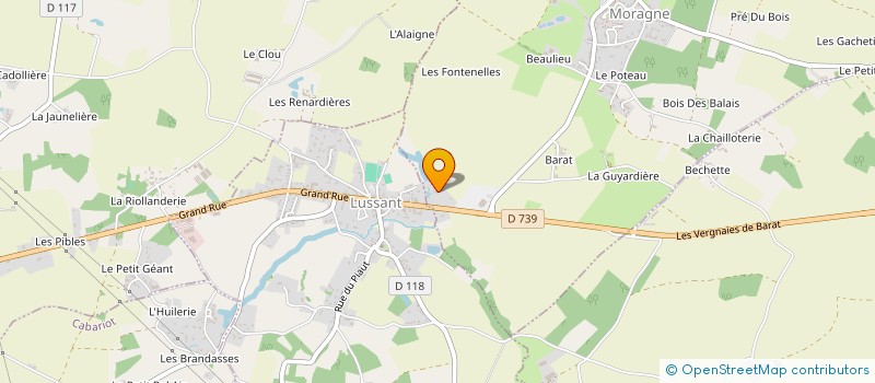 localisation de l'entreprise G.B.O.  MORAGNE