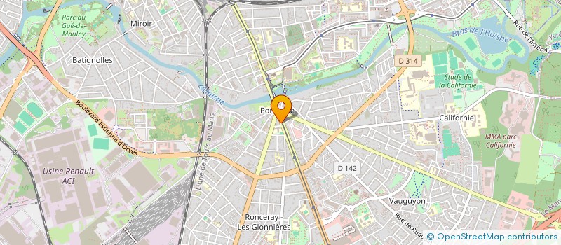 localisation de l'entreprise G.B.O.S.  LE MANS